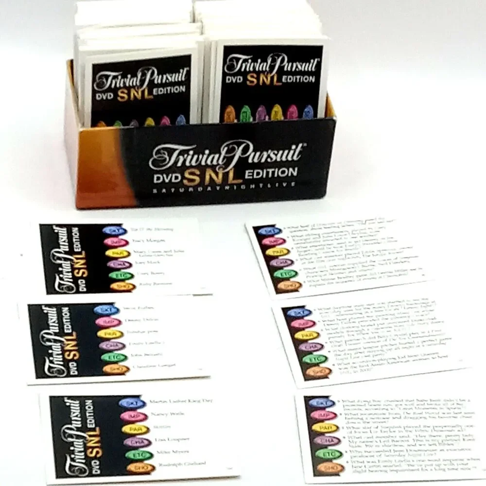 SNL Trivial Pursuit TV Trivia Cards ONLY Saturday Night Live game